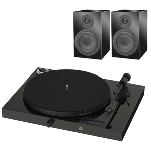 Проигрыватель винила комплект Pro-Ject SET JUKEBOX E SPEAKER BOX 5 PIANO/PIANO BLACK
