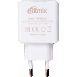 Сетевое зарядное устройство универсальное Ritmix RM-2095AC White