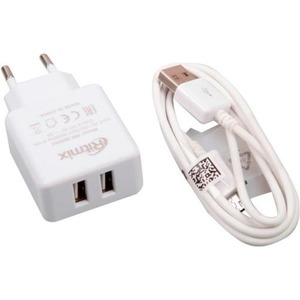 Сетевое зарядное устройство универсальное Ritmix RM-2095AC White