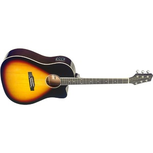 Электроакустическая гитара Stagg SA35 DSCE-VS