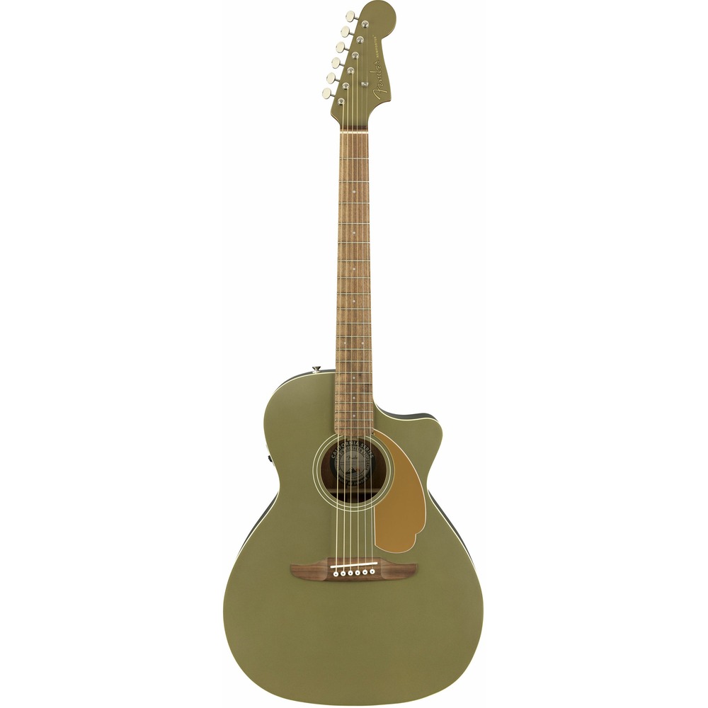 Электроакустическая гитара Fender Newporter Player Olive Satin