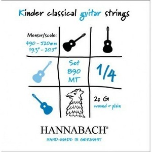 Струны для классической гитары 1/4 Hannabach 890MT14
