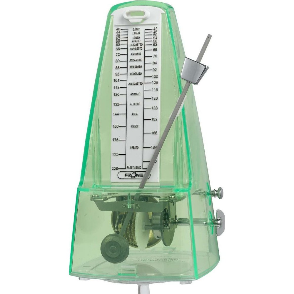 Тюнер/метроном FZONE FM-310 TGR большой прозрачный зеленый