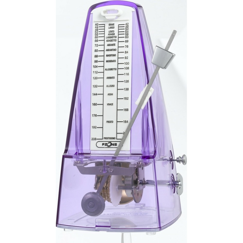 Тюнер/метроном FZONE FM-310 TPL большой прозрачный фиолетовый
