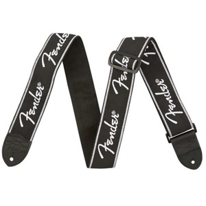 Ремень для гитары Fender Running Spaghetti Logo Strap Black