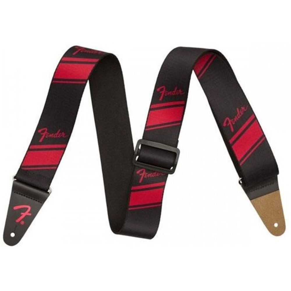 Ремень для гитары Fender 2 COMPETITION STRIPE STRAP RUBY
