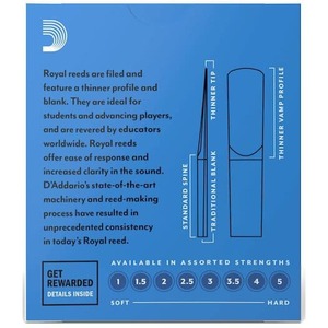 Трости для кларнета Eb Rico RBB1020