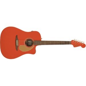 Электроакустическая гитара Fender LTD ED Redondo Player Fiesta Red Gold Hardware