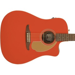 Электроакустическая гитара Fender LTD ED Redondo Player Fiesta Red Gold Hardware
