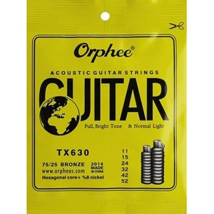 Струны для акустической гитары Orphee TX-630 011-052