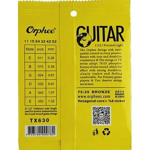 Струны для акустической гитары Orphee TX-630 011-052