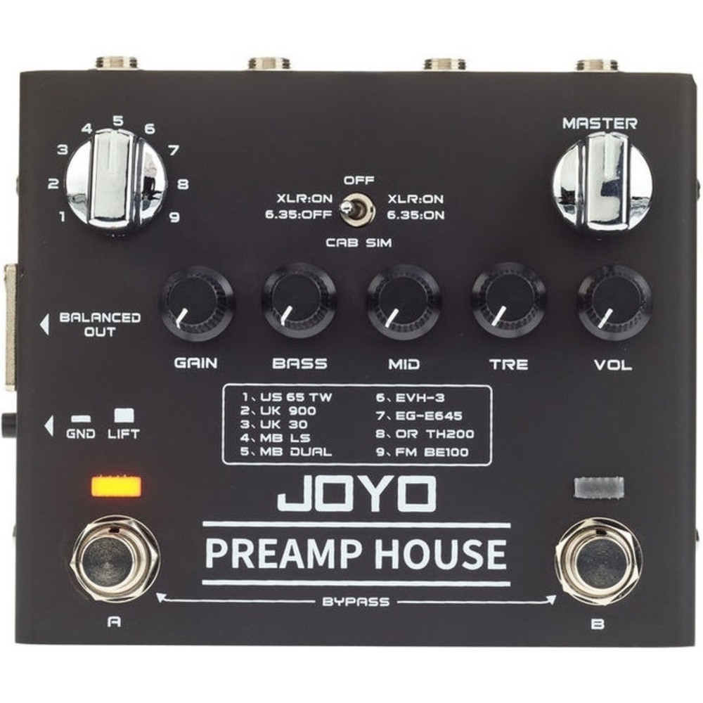 Гитарная педаль эффектов/ примочка Joyo R-15-PREAMP-HOUSE-SIM