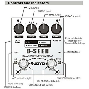 Гитарная педаль эффектов/ примочка Joyo D-SEED-Joyo