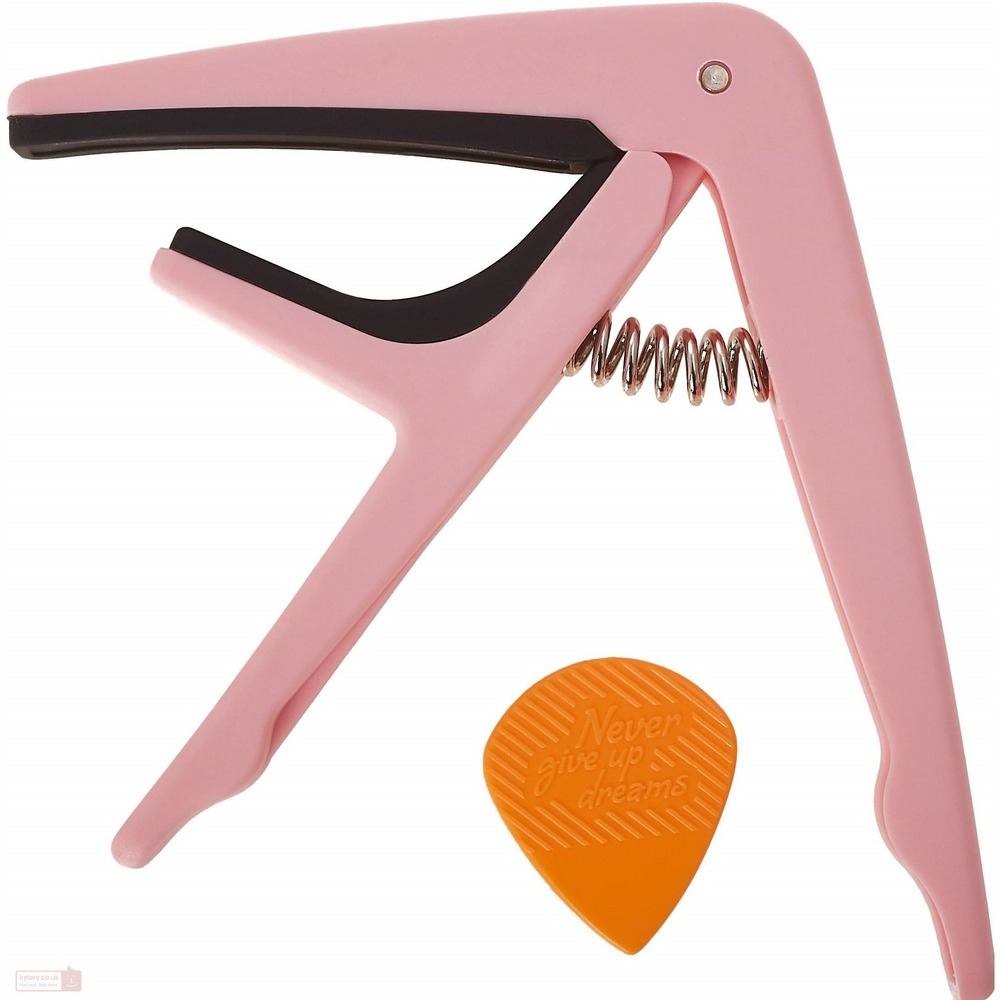 Каподастр для гитары Joyo JCP-01 pink