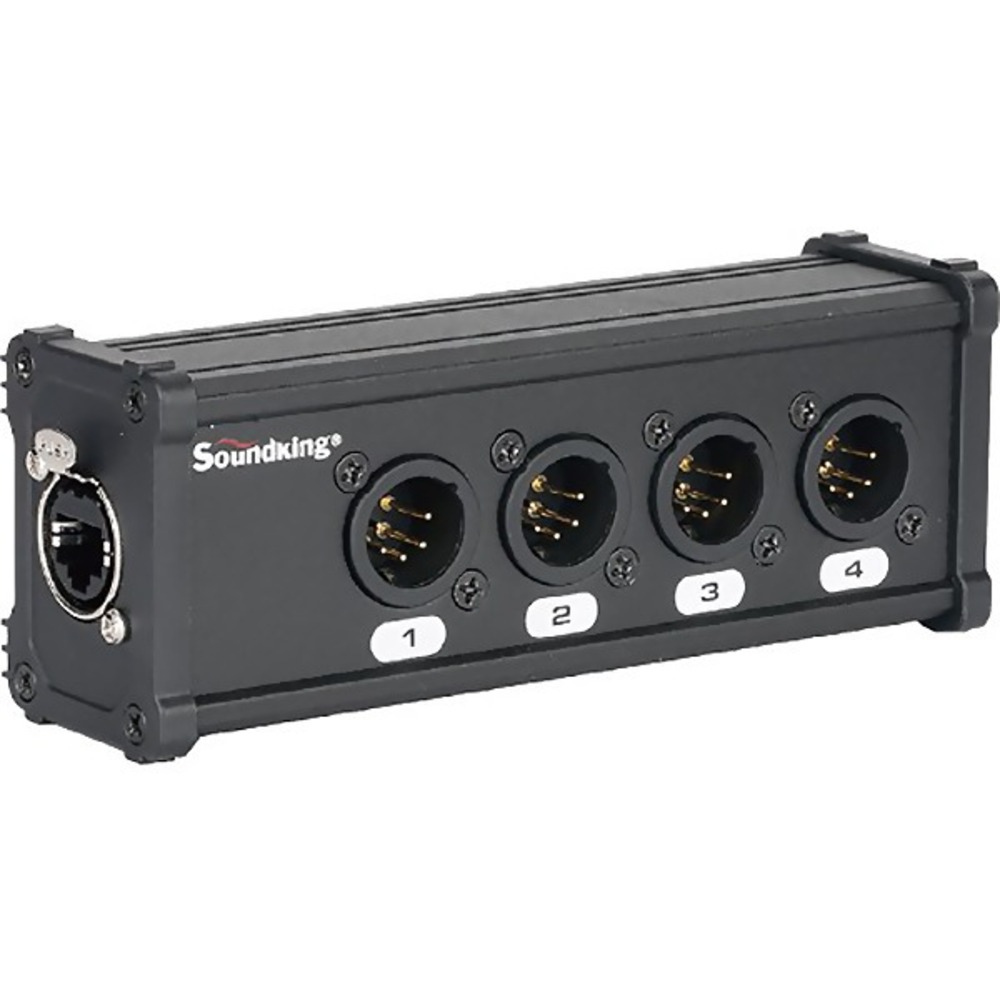 Конвертер для передачи четырех пар аудиосигнала аналогового либо цифрового AES/EB Soundking CXA029