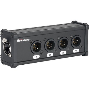 Конвертер для передачи четырех пар аудиосигнала аналогового либо цифрового AES/EB Soundking CXA029