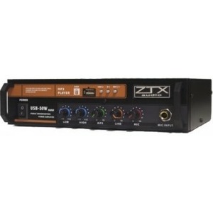 Усилитель трансляционный вольтовый ZTX audio USB-50W
