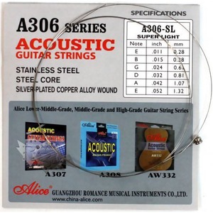 Cтруна 1-ая для акустической гитары Alice A306-SL-1
