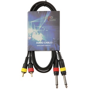 Кабель аудио 2xJack - 2xRCA HardCord AMC-15 1.5m