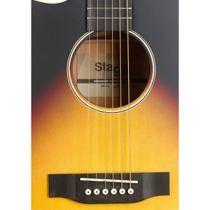 Гитара леворукая Stagg SA35 ACE-VS LH