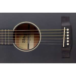 Гитара леворукая Stagg SA35 A-BK LH