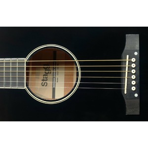 Гитара леворукая Stagg SA35 DS-BK LH
