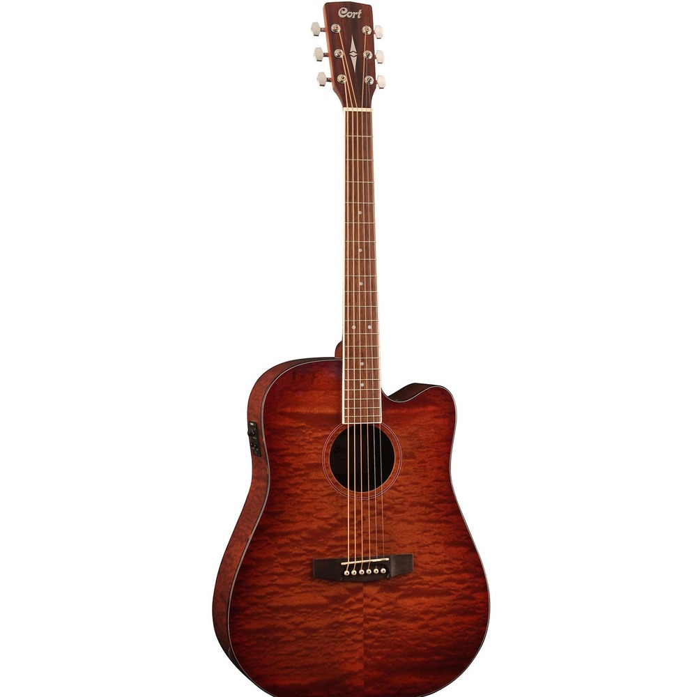 Электроакустическая гитара Cort AD890MBCF W BAG NAT