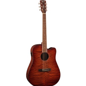 Электроакустическая гитара Cort AD890MBCF W BAG NAT
