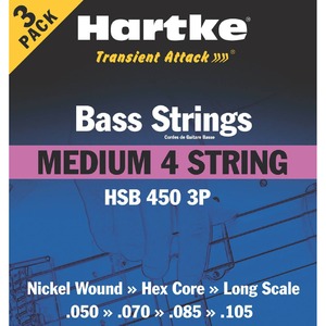 Струны для бас гитары 3 кит Hartke HSB4503P