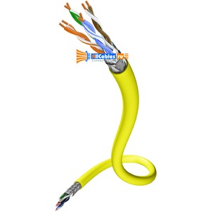 Кабель витая пара в нарезку Inakustik 009803 First CAT6 26AWG Yellow