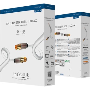 Антенный кабель готовый Inakustik 004261075 Premium HDTV Antenna 100 dB 7.5m