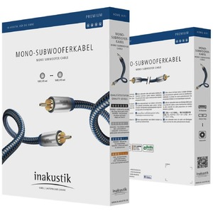Кабель сабвуферный 1xRCA-1xRCA Inakustik 00408151 Premium Mono Sub 15.0m