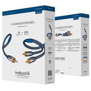 Кабель сабвуферный 1xRCA - 2xRCA Inakustik 0040815 Premium Y Sub 15.0m
