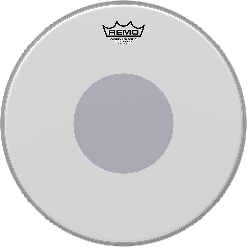Пластик для барабана REMO BE-0114-10 EMPEROR 14 Coated BLACK DOT