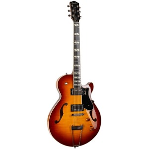 Гитара полуакустическая Godin 039852 Montreal Premiere Supreme Lightburst Flame HG