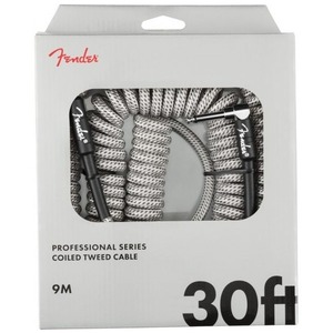 Кабель гитарный Fender Professional Coil Cable 30 White Tweed 9.0 m