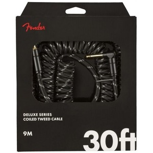 Кабель гитарный Fender Deluxe Coil Cable 30 Black Tweed 9.0 m