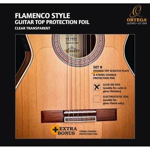 Защитная накладка на верхнюю деку фламенко гитары Ortega OPG-FLAM2