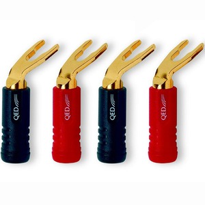 Разъем "Лопатка" QED (QE1890) Screwloc Plastic Spade Set-4