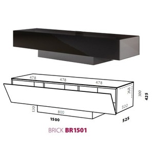 Тумба для ТВ Spectral BR1501-V3-BG-BG
