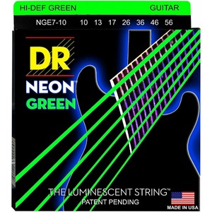 Струны для 7-ми струнной электрогитары DR String NGE7-10
