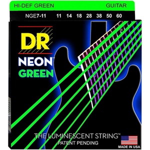 Струны для 7-ми струнной электрогитары DR String NGE7-11