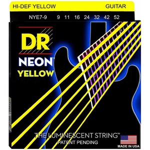 Струны для 7-ми струнной электрогитары DR String NYE7-9