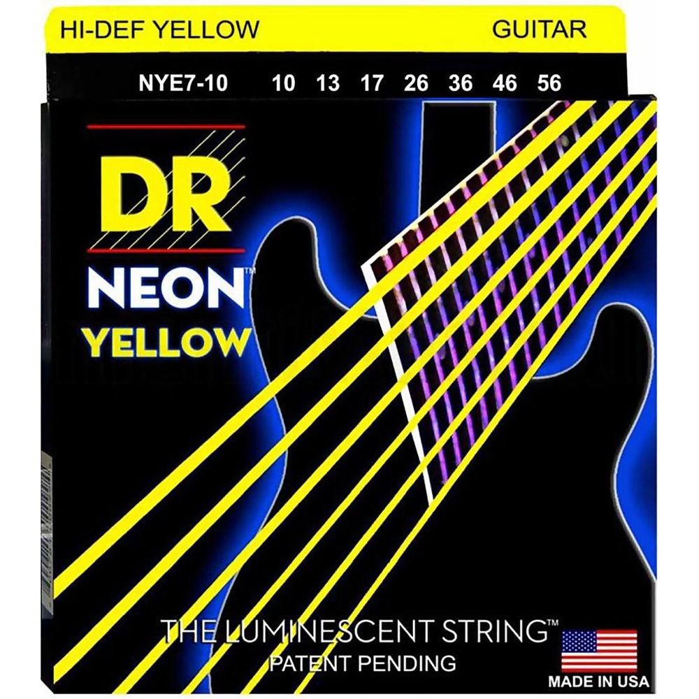 Струны для 7-ми струнной электрогитары DR String NYE7-10