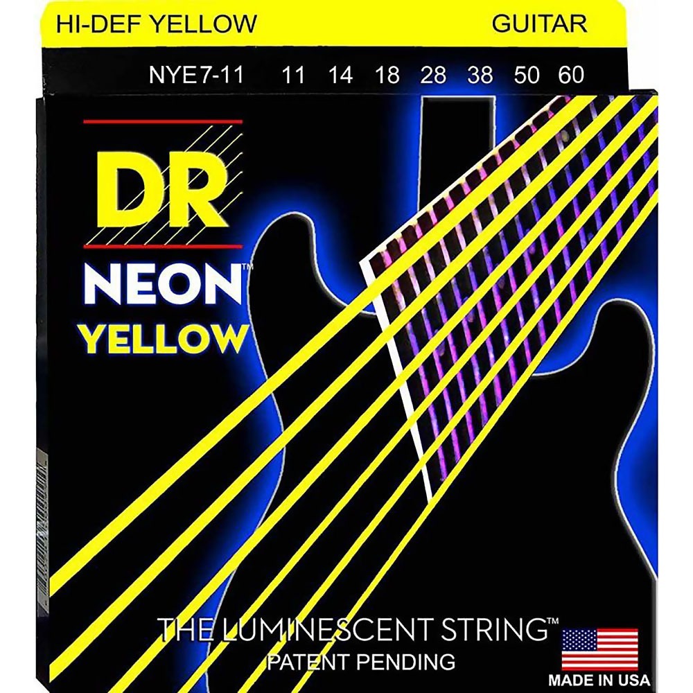 Струны для 7-ми струнной электрогитары DR String NYE7-11