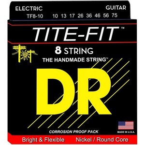 Струны для 8-ми струнной электрогитары DR String TF8-10