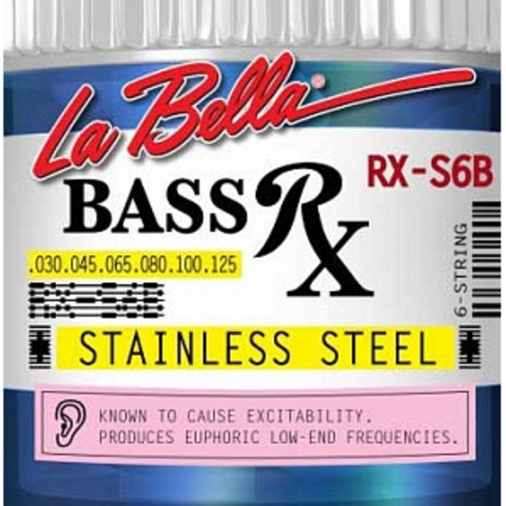 Струны для 6-ти струнной бас-гитары La Bella RX-S6B RX Stainless