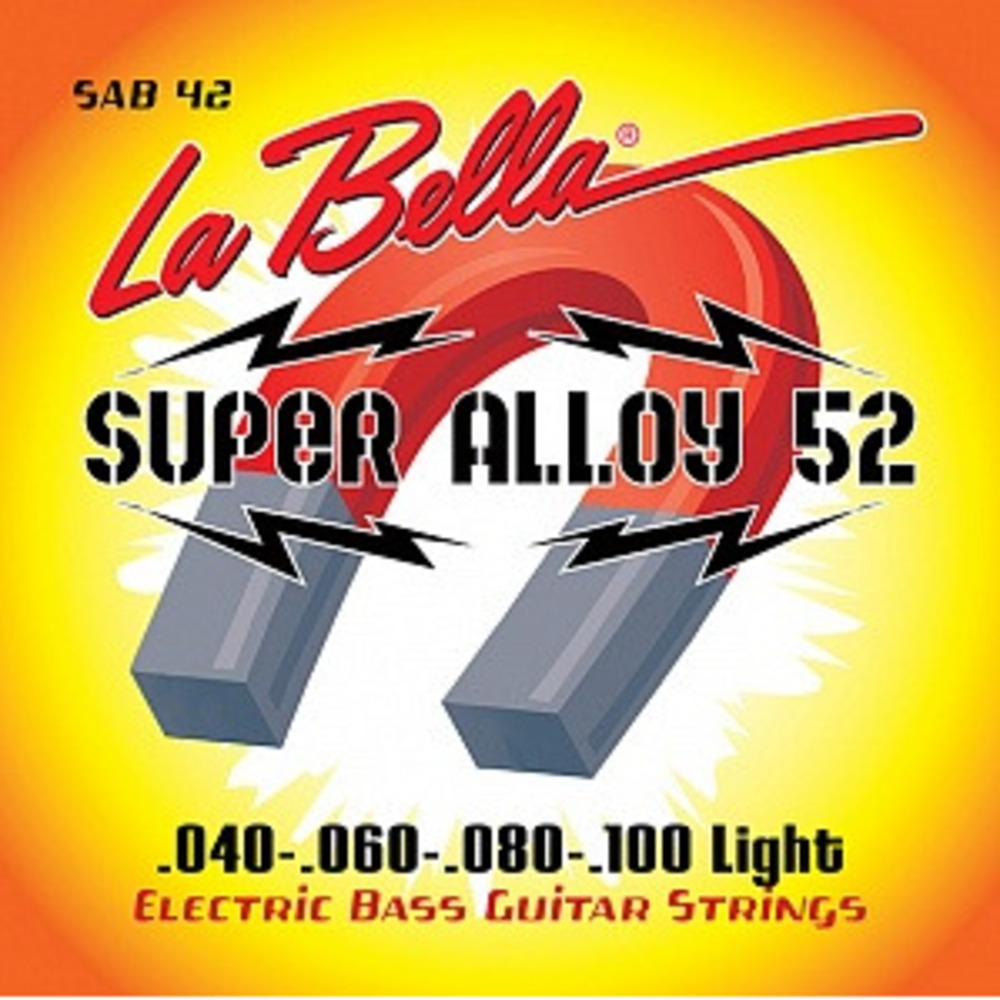 Струны для бас-гитары La Bella SAB42 Super Alloy 52