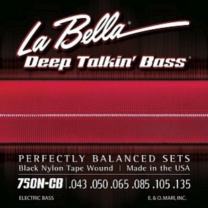 Струны для 6-ти струнной бас-гитары LA BELLA 750N-CB Deep Talkin' Bass