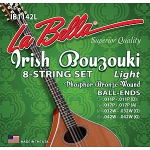 Струны для ирландского бузуки LA BELLA IB1142L